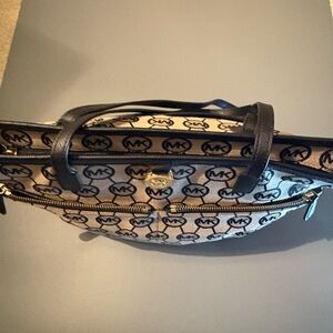 Michael Kors Black and Tan Tote Bag